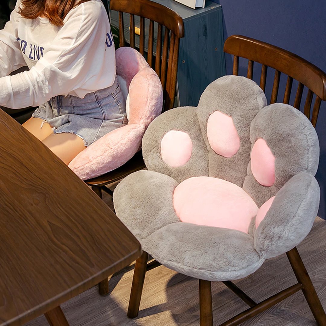 Kawaii Cute Pastel Paw Seat Cushions